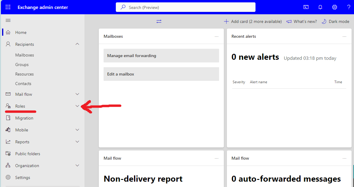 Click on User Roles