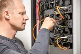 network IT support A network technician providing network IT support for a business network after helping someone with a home network.